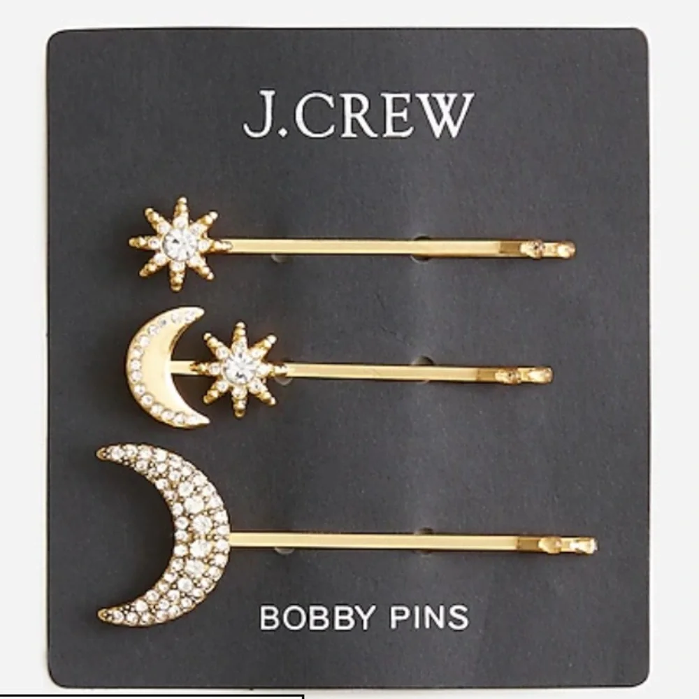 J. Crew Lunar Celestial Bobby Pin Pack. Set of 3. - Picture 4 of 8
